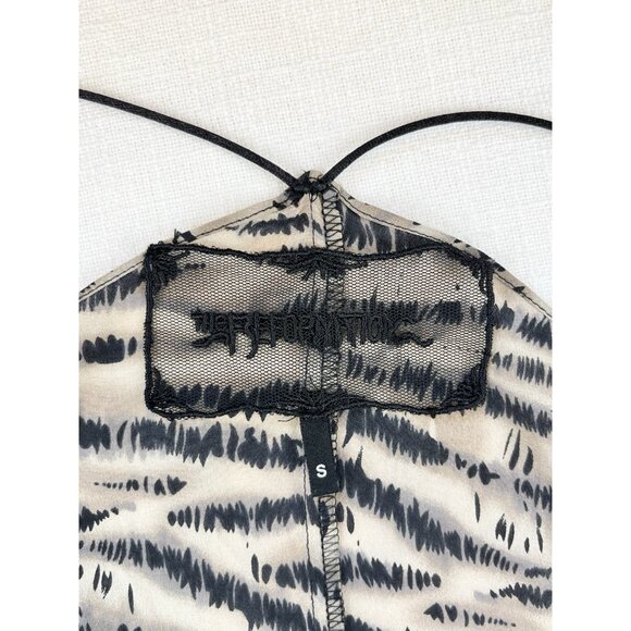 Reformation Silk Cami Women’s Sz Sm Sleeveless Animal Print V-neck Flowy - Picture 3 of 7